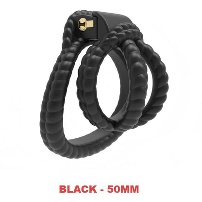 Rope Design Chastity Cage – Artistic Rope-Look Male Lock