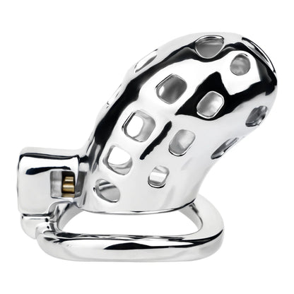 Breathable Aluminum Chastity Cage | Lightweight Mirror Polished Metal Chastity Device