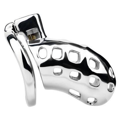 Breathable Aluminum Chastity Cage | Lightweight Mirror Polished Metal Chastity Device