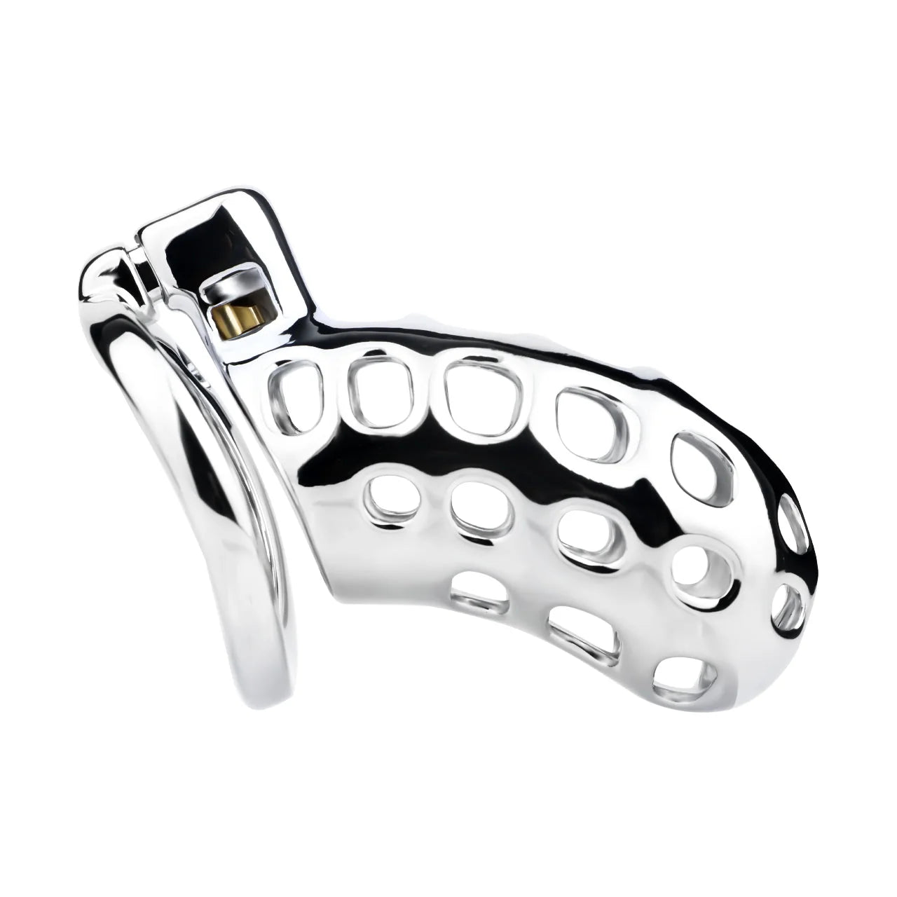Breathable Aluminum Chastity Cage | Lightweight Mirror Polished Metal Chastity Device