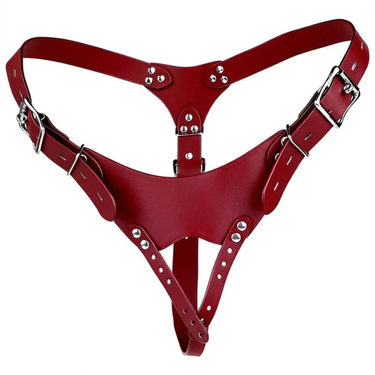 Leather Chastity Support Strap-PU10