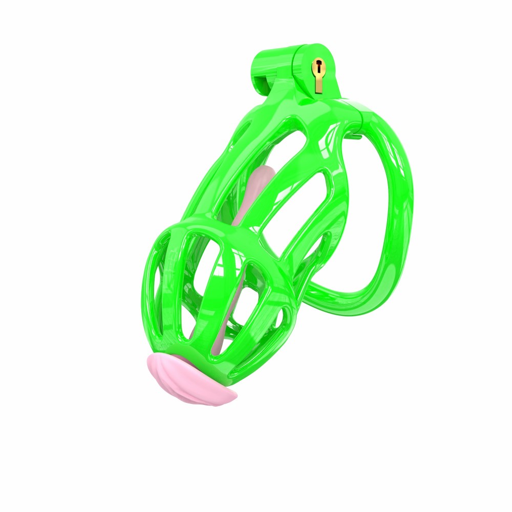 3D Printed Male Chastity Cage – Lightweight Penis Lock with 5 Rings for Erection Control & Bondage Fun