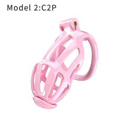 3D Printed Male Chastity Cage – Lightweight Penis Lock with 5 Rings for Erection Control & Bondage Fun