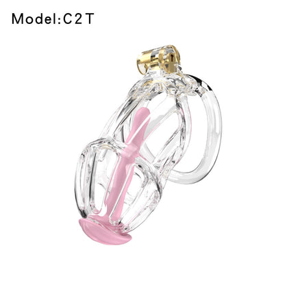 3D Printed Male Chastity Cage – Lightweight Penis Lock with 5 Rings for Erection Control & Bondage Fun