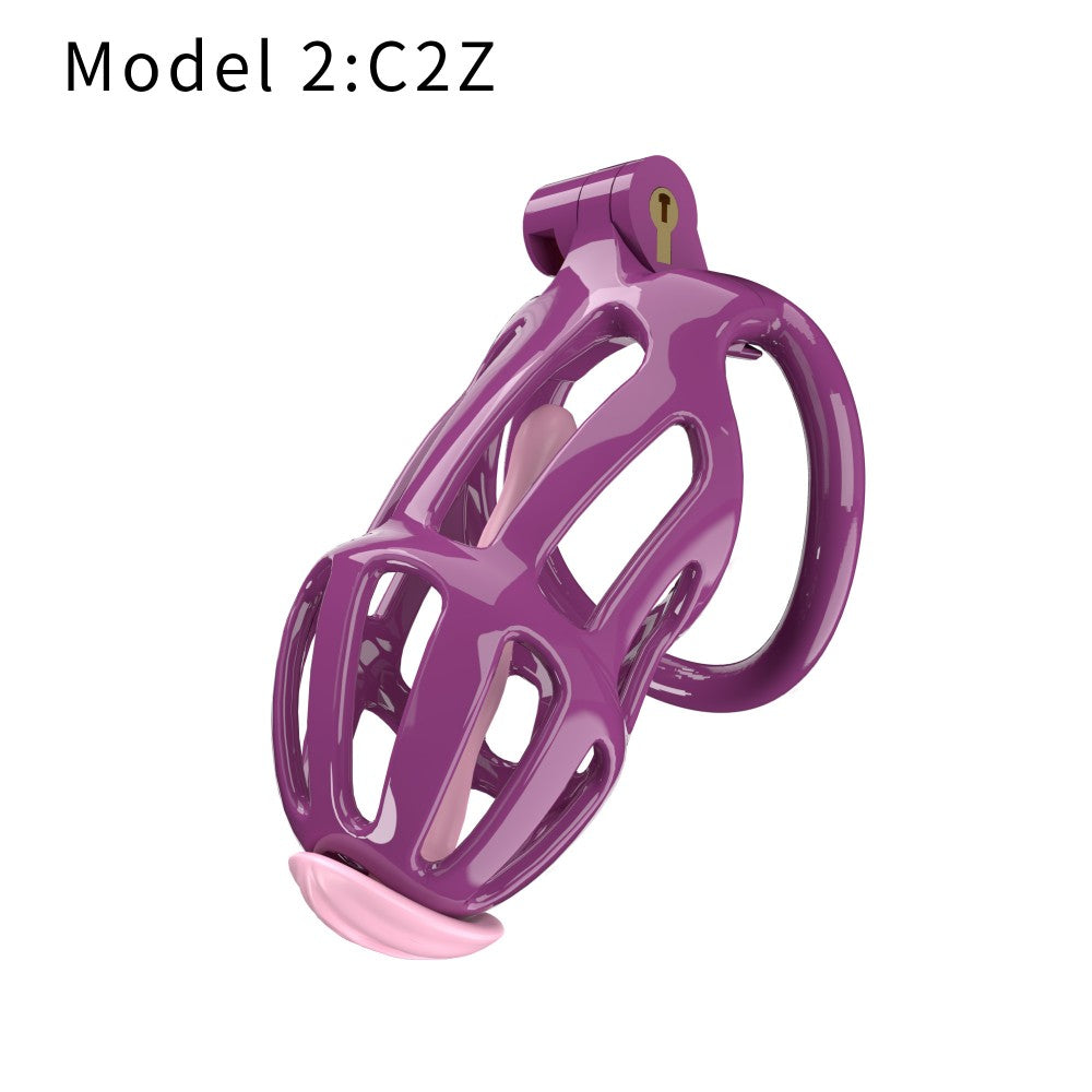 3D Printed Male Chastity Cage – Lightweight Penis Lock with 5 Rings for Erection Control & Bondage Fun