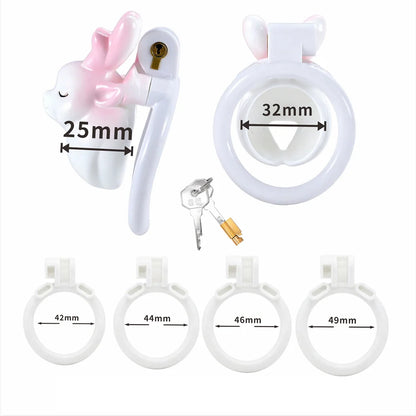 Resin Deer Chastity Cage with Waist Strap