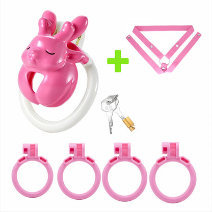 Resin Deer Chastity Cage with Waist Strap