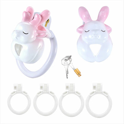 Resin Deer Chastity Cage with Waist Strap