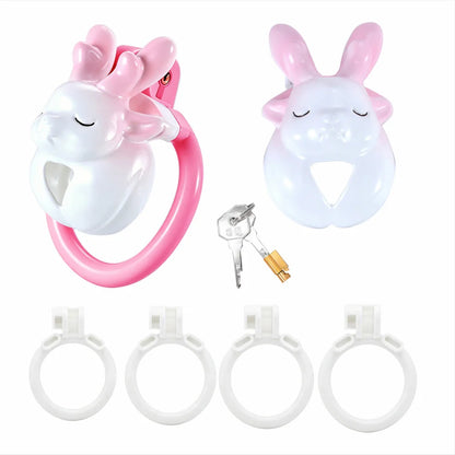 Resin Deer Chastity Cage with Waist Strap