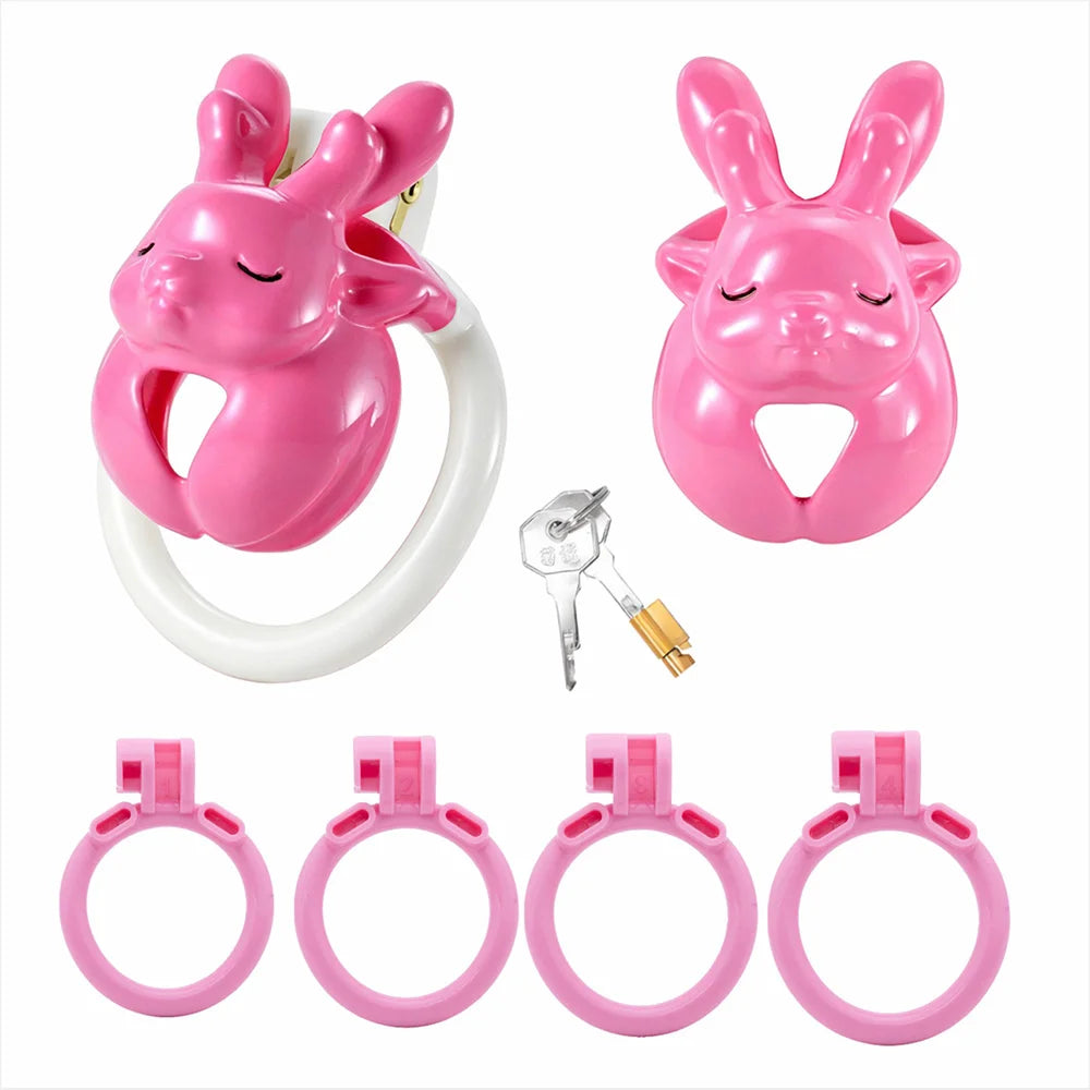 Resin Deer Chastity Cage with Waist Strap
