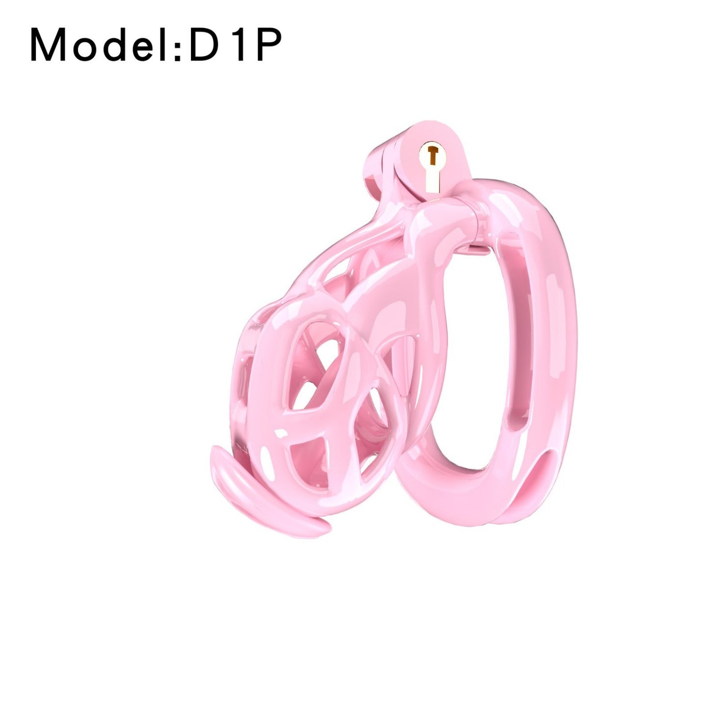 Pink Viper Chastity Cage – 5 Sizes Available, Wearable Base Ring Design