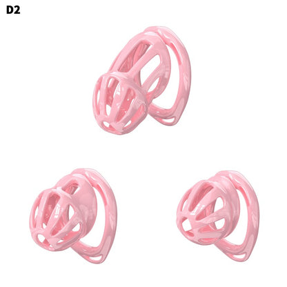 Hollow Design Chastity Cage | Adjustable Ring Locking Device with Harness Strap (D2)