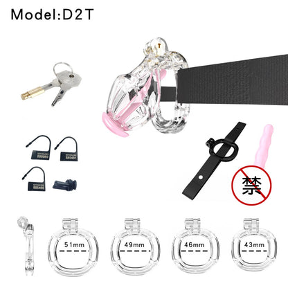 3D Printed Male Chastity Cage – Resin Lock with Strap & Perforated Ring Design for Men