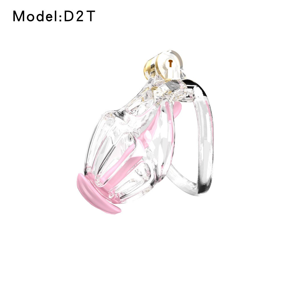 3D Printed Male Chastity Cage – Lightweight Penis Lock with 5 Rings for Erection Control & Bondage Fun