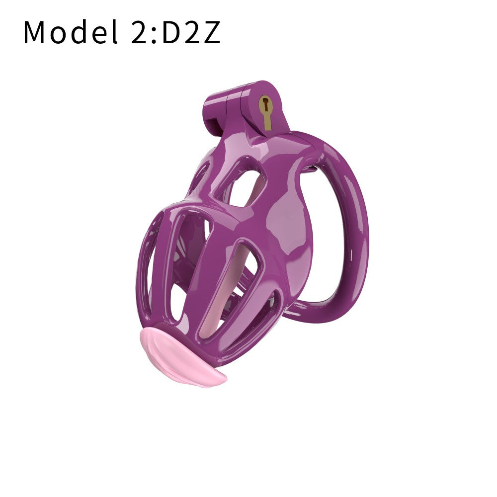 3D Printed Male Chastity Cage – Lightweight Penis Lock with 5 Rings for Erection Control & Bondage Fun