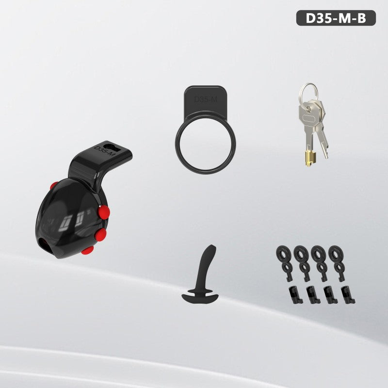 Ringless Head-Enclosing Chastity Lock