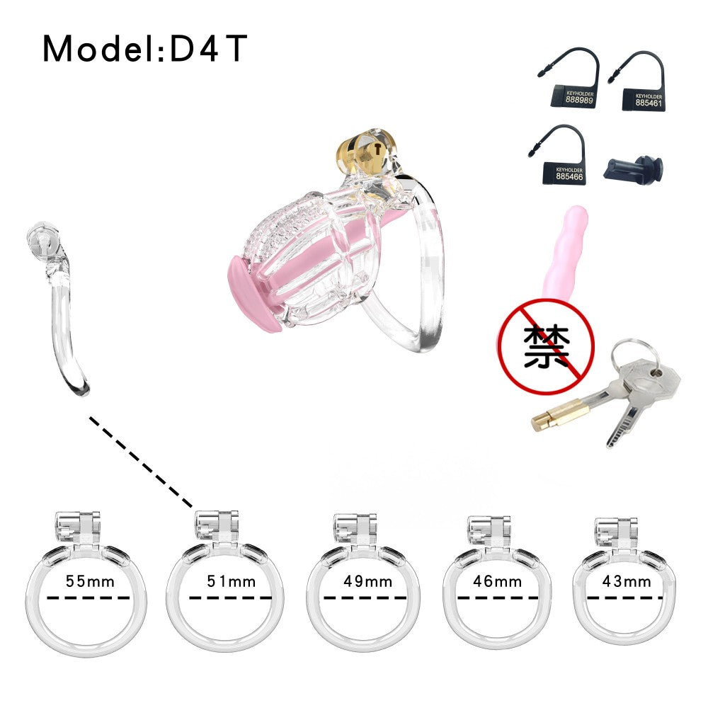 Honeycomb Obedient Chastity Cage – Lightweight Resin, 5 Ring Sizes & Built-in Lock