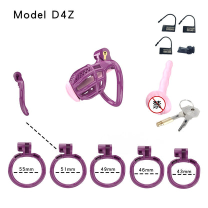 Honeycomb Obedient Chastity Cage – Lightweight Resin, 5 Ring Sizes & Built-in Lock