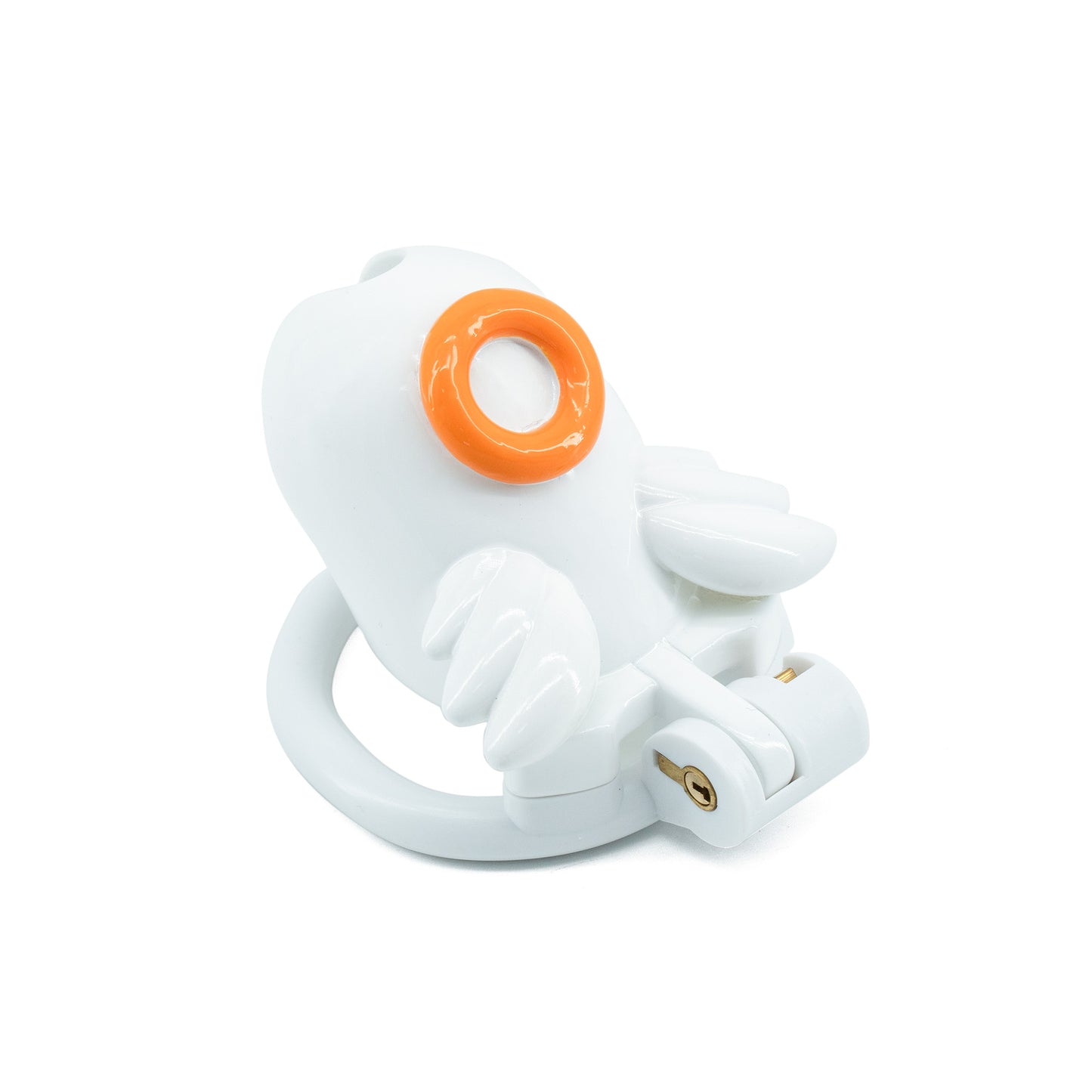 Lightweight Angel-Inspired Male Chastity Cage — Ergonomic Design with Hidden Lock and 4 Rings for Gentle but Firm Control
