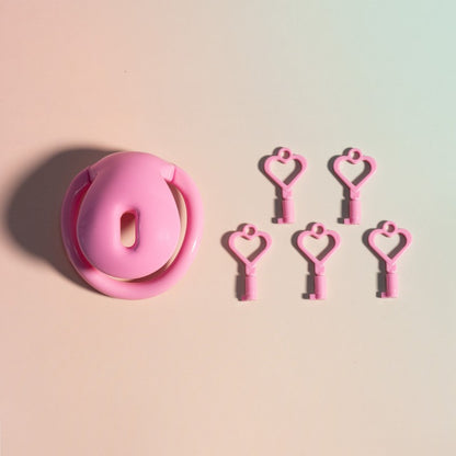 Inverted Chastity Lock – Plastic TSA-Safe, Negative/Positive Sizes