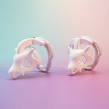 Dinosaur Fossil Skull Chastity Cage – Biomechanical Resin Design 🦴