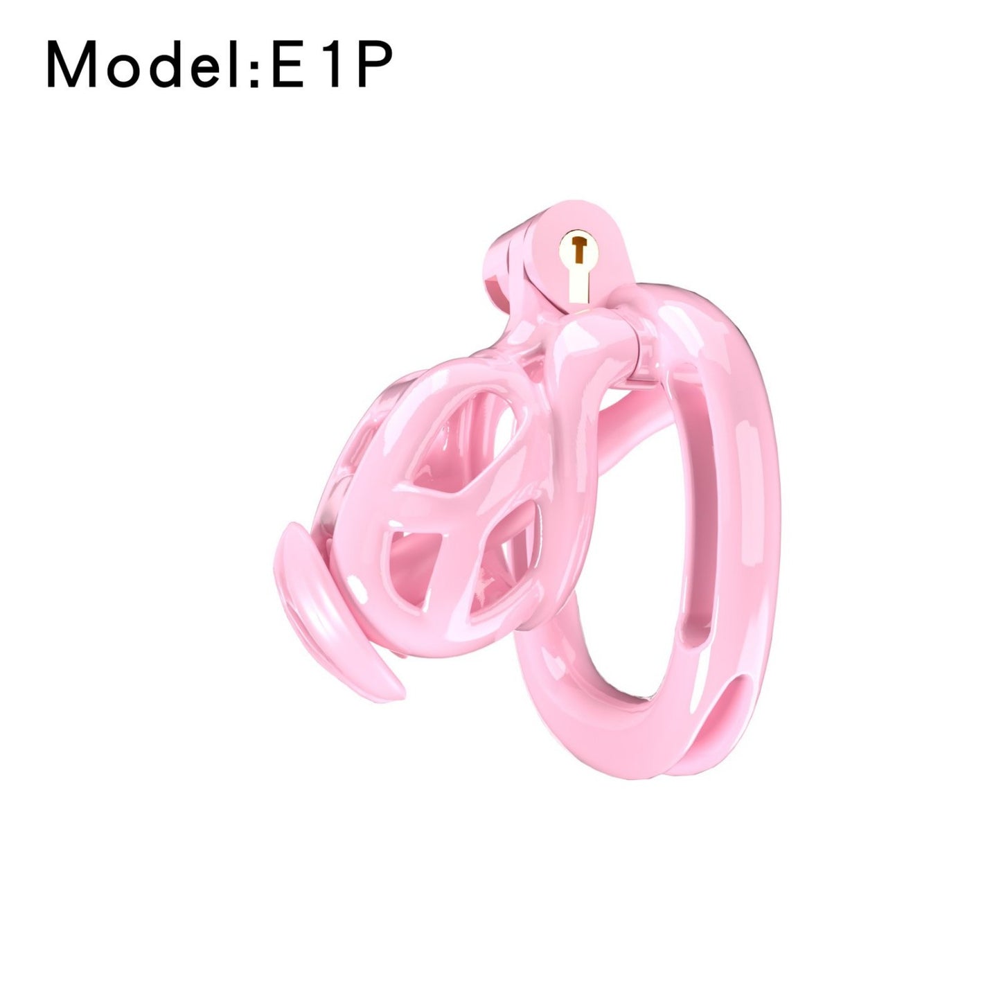 Pink Viper Chastity Cage – 5 Sizes Available, Wearable Base Ring Design