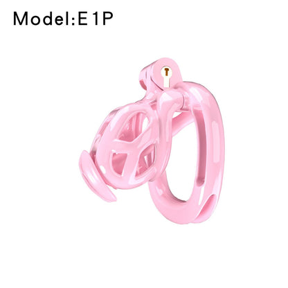Pink Viper Chastity Cage – 5 Sizes Available, Wearable Base Ring Design