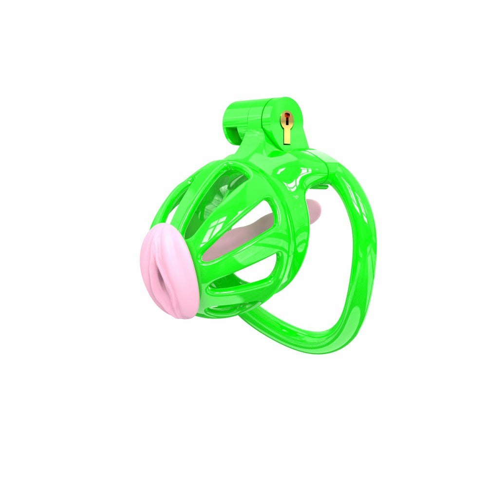 3D Printed Male Chastity Cage – Lightweight Penis Lock with 5 Rings for Erection Control & Bondage Fun