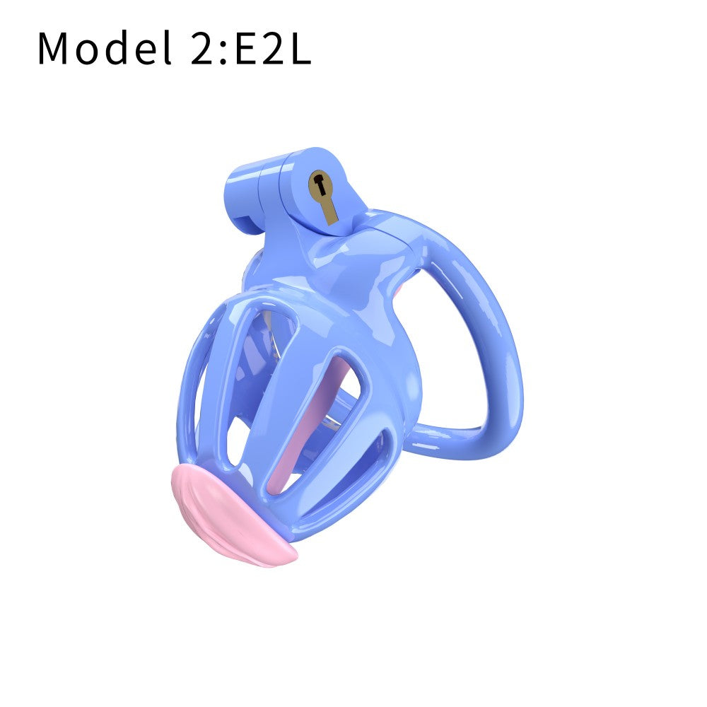 3D Printed Male Chastity Cage – Lightweight Penis Lock with 5 Rings for Erection Control & Bondage Fun