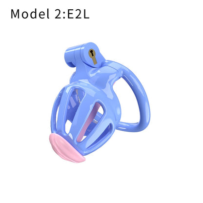 3D Printed Male Chastity Cage – Lightweight Penis Lock with 5 Rings for Erection Control & Bondage Fun
