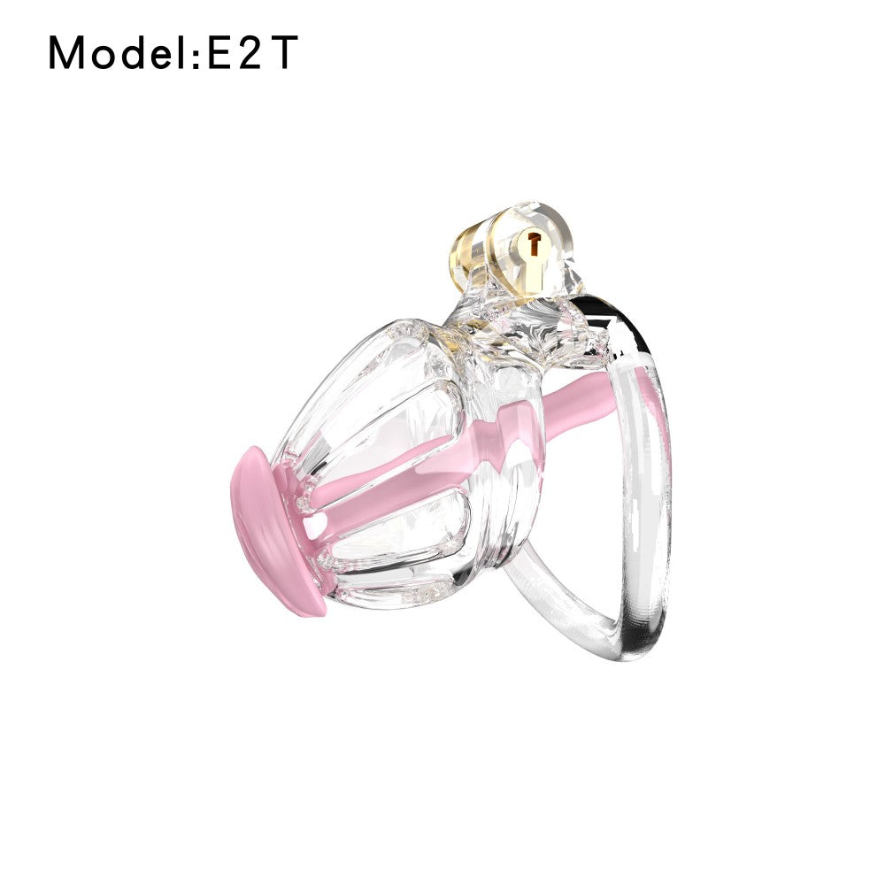 3D Printed Male Chastity Cage – Lightweight Penis Lock with 5 Rings for Erection Control & Bondage Fun