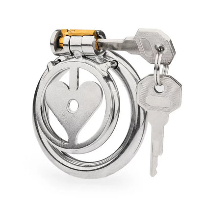 JAULA DE CASTIDAD PLANA DE METAL LOVE