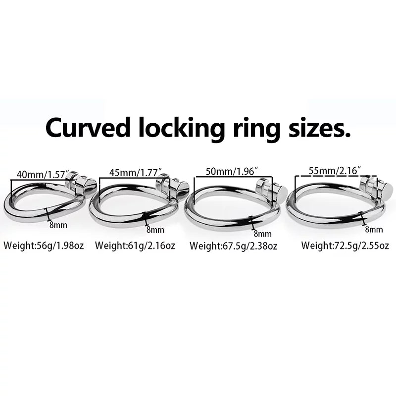 JAULA DE CASTIDAD PLANA DE METAL PARA HOMBRE SMILEY 