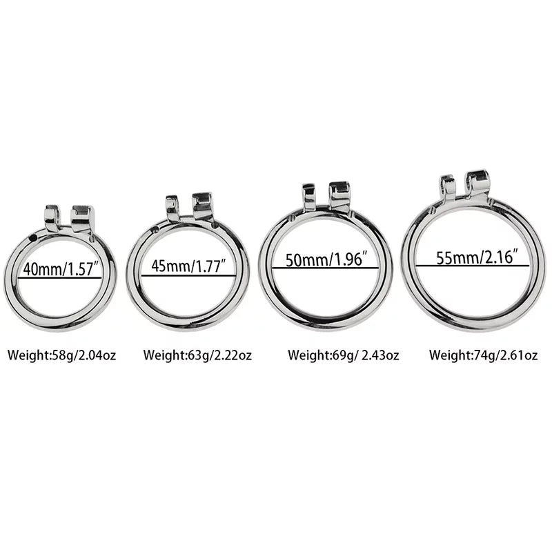 JAULA DE CASTIDAD PLANA DE METAL PARA HOMBRE SMILEY 