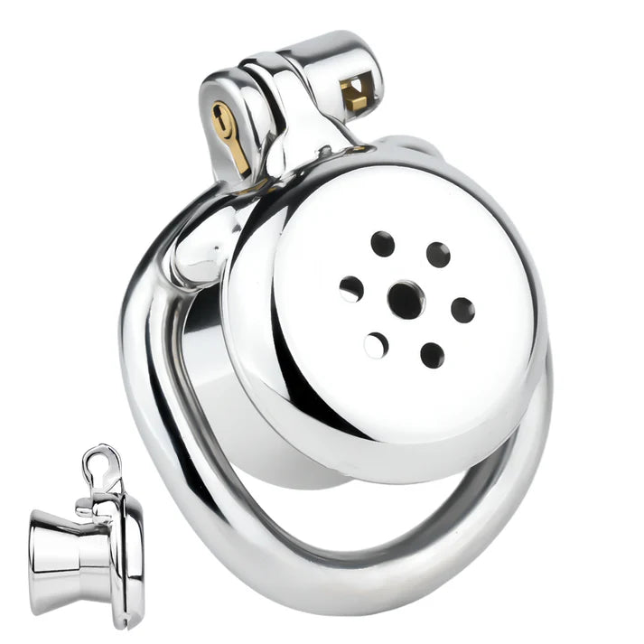 Flat Metal Male Chastity Cage – Inverted 2.0 Design