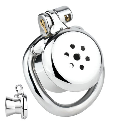 Flat Metal Male Chastity Cage – Inverted 2.0 Design