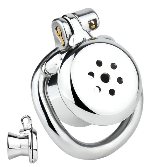 Flat Metal Male Chastity Cage – Inverted 2.0 Design