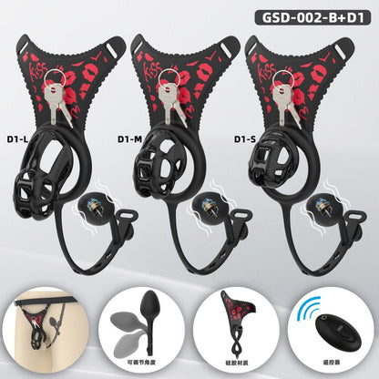 Upgraded Cobra Chastity Cage With Underwear & Plug – Complete Locked Set