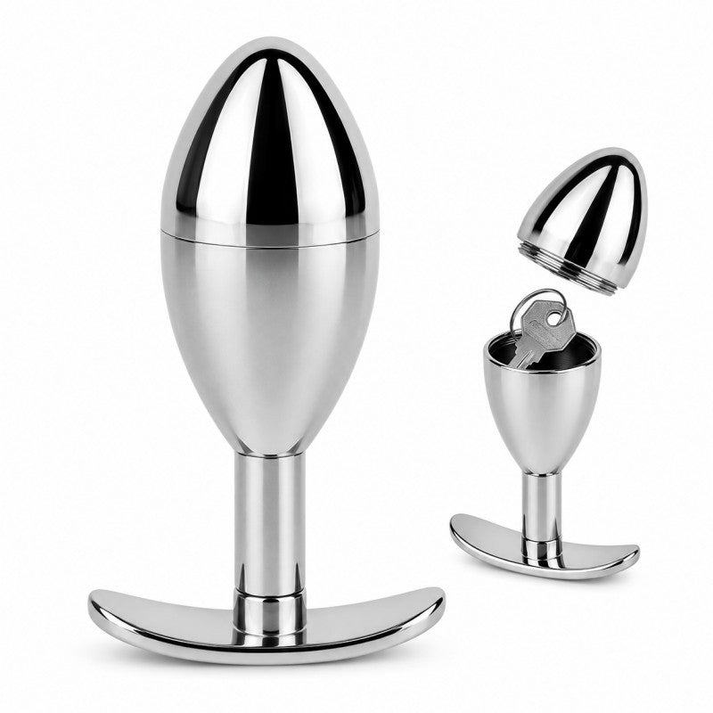Stainless Steel Hidden Key Box Butt Plug
