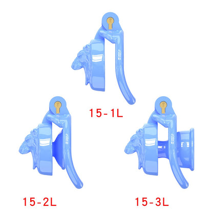WolfHead Roar– 3D Printed Chastity Lock with Negative Pole Cup Holder