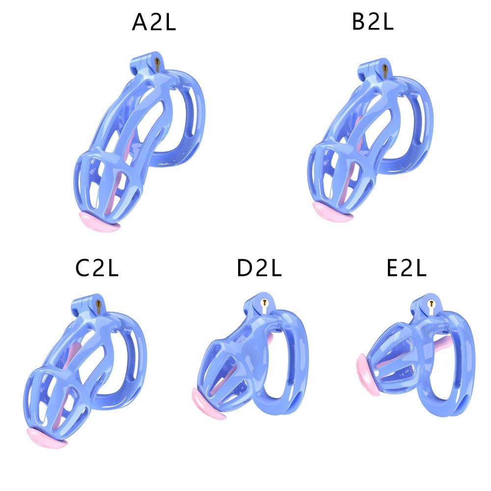 3D Printed Male Chastity Cage – Resin Lock with Strap & Perforated Ring Design for Men