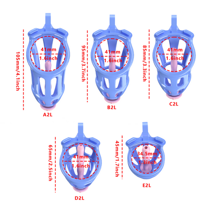 3D Printed Male Chastity Cage – Resin Lock with Strap & Perforated Ring Design for Men