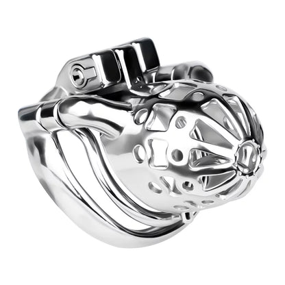 Metal Chastity Cage with Dual-Mode PA Ring – Removable Design for Two Unique Sensations