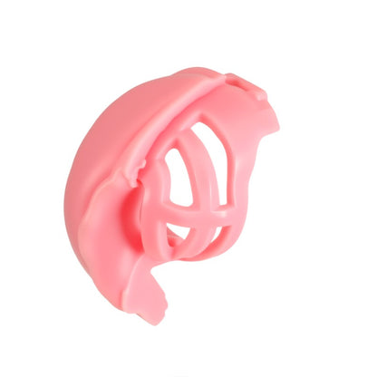 Sissy Chastity Cage – Small Silicone Faux Labia Design