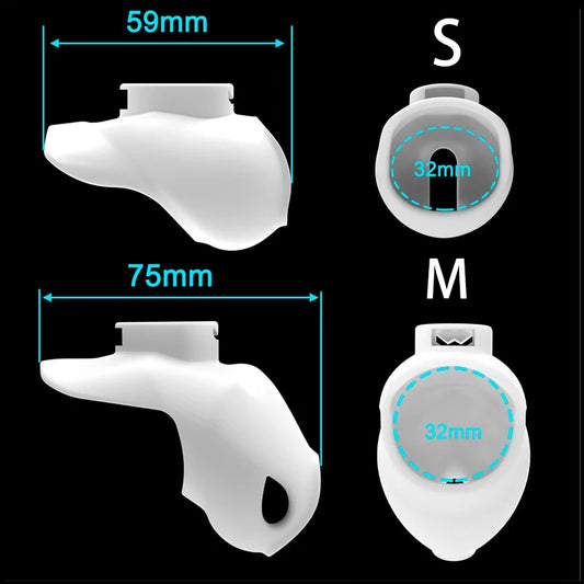 Ultra-Light Comfort, Secure Heart-Shaped Lock, Perfect for Sissy Training & Roleplay