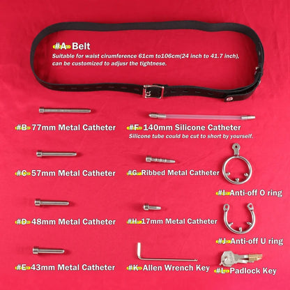 Chastity Cage Accessories – Inserts, Rings, Belt & Locks
