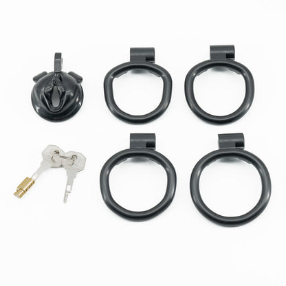 Imitation clitoral chastity lock