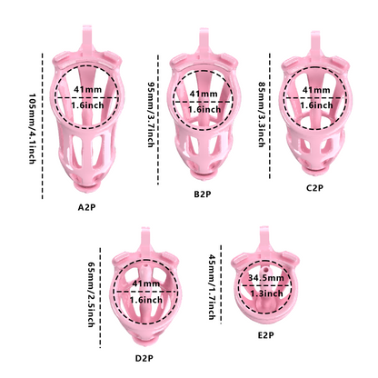 3D Printed Male Chastity Cage – Resin Lock with Strap & Perforated Ring Design for Men