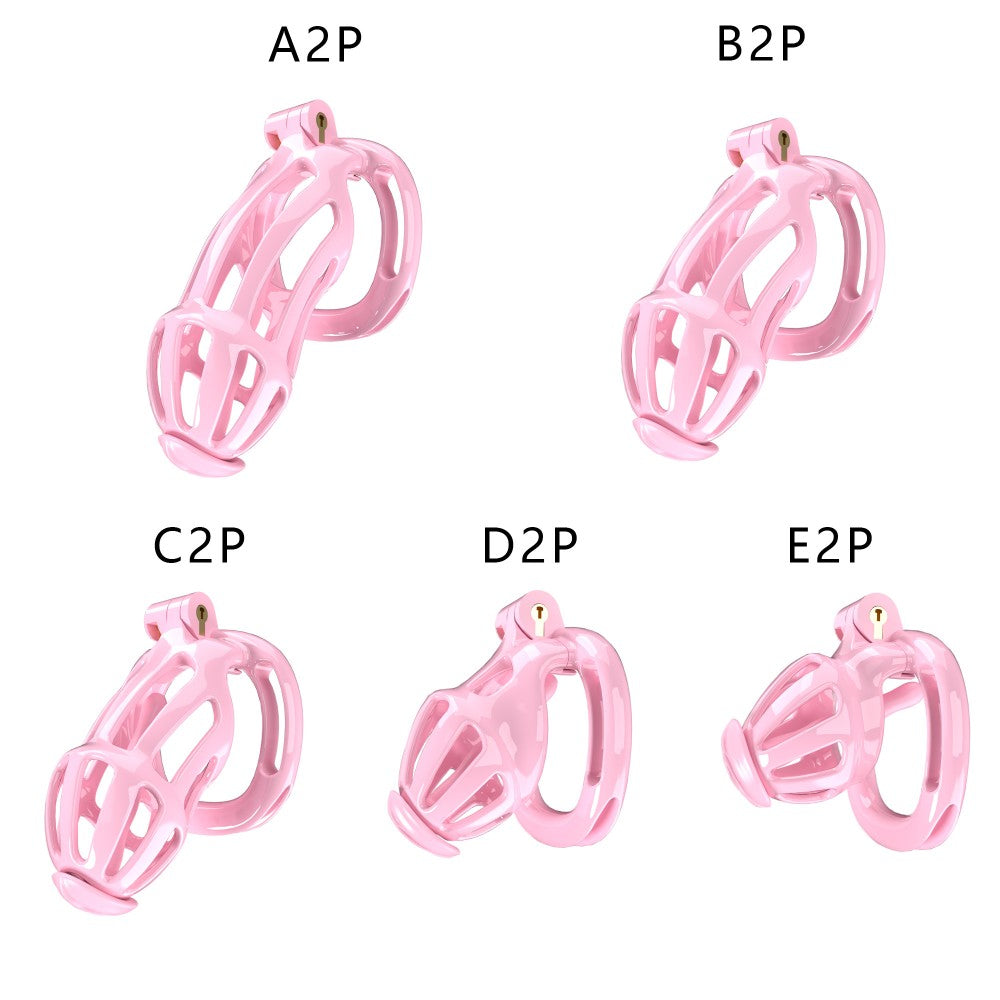 3D Printed Male Chastity Cage – Resin Lock with Strap & Perforated Ring Design for Men