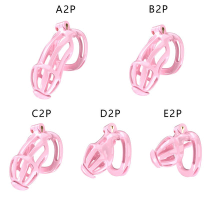 3D Printed Male Chastity Cage – Resin Lock with Strap & Perforated Ring Design for Men